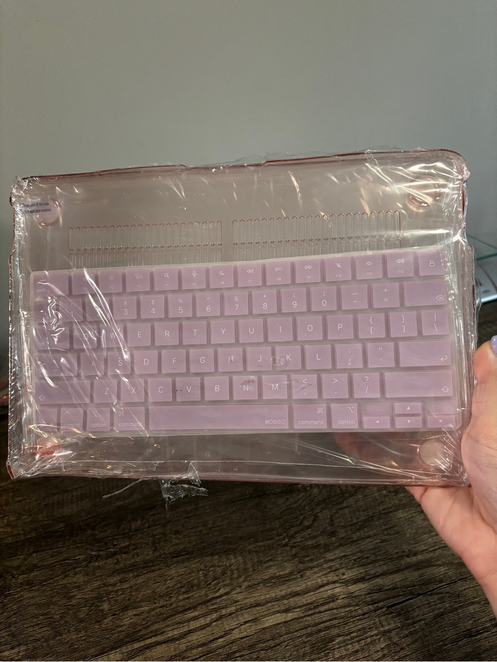 MacBook Base with Lilac Keyboard Cover
